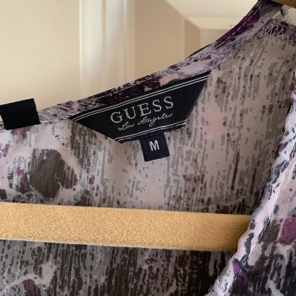 Guess Purple Print Blouse - Picture 5 of 7